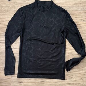 ASOS Design Black Mock Neck Top